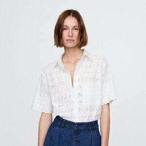 Gap x DOEN Eyelet Shirt in New Off White Size Medium